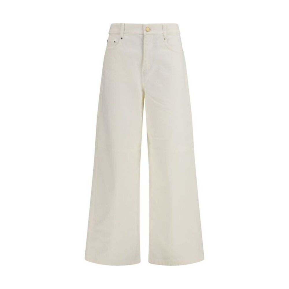 'S Max Mara White Cotton Casual Women's Pants